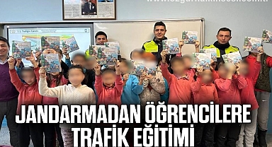Jandarmadan öğrencilere trafik eğitimi