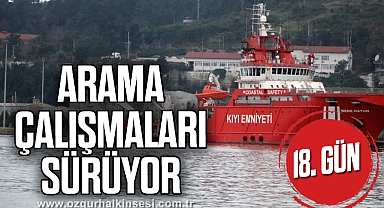 Kafkametler'in kayıp 7 mürettebatını arama çalışmaları sürüyor