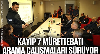 Kayıp 7 mürettebatı arama çalışmaları sürüyor