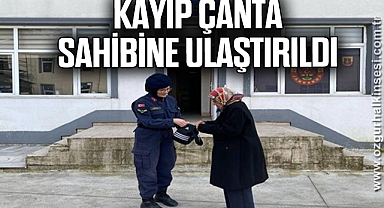 KAYIP ÇANTA SAHİBİNE ULAŞTIRILDI