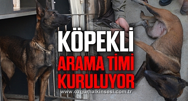 Köpekli arama timi kuruluyor