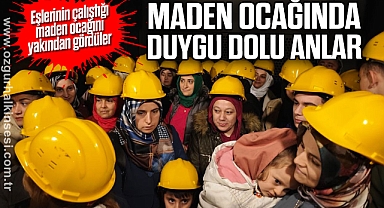 Maden ocağında duygu dolu anlar