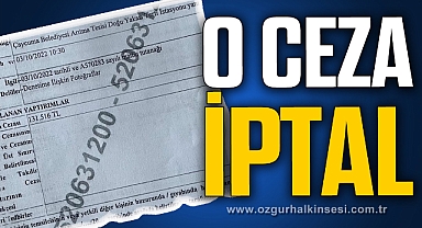 O ceza iptal!