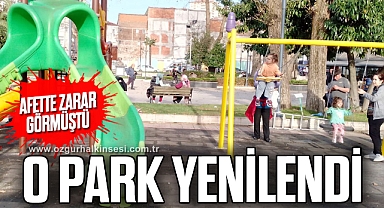 O PARK YENİLENDİ