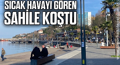 Sıcak havayı gören sahile koştu