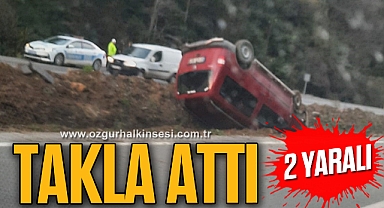 Takla attı: 2 yaralı