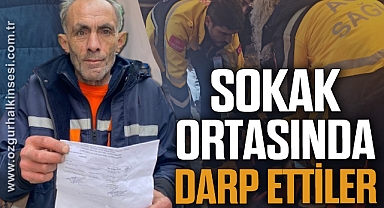 Temizlik personelini darp ettiler