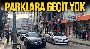 Trafik ekipleri parklara geçit vermedi