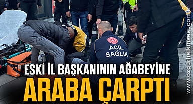 Yolun karşısına geçmek isteyen yayaya otomobil çarptı