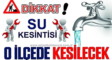 Zonguldak'ın o ilçesinde sular kesilecek