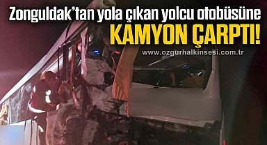 ZONGULDAK'TAN YOLA ÇIKTI KAZA YAPTI!