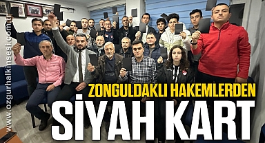 Zonguldaklı hakemlerden siyah kart