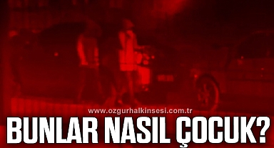 2 çocuk 20 aracı çizerek zarar verdi