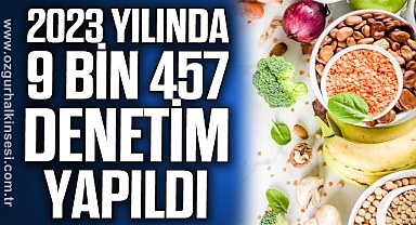 2023 yılında 9 bin 457 denetim yapıldı