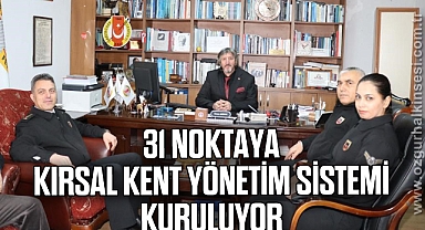 31 noktaya kırsal kent yönetim sistemi kuruluyor