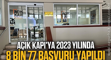 Açık Kapı'ya 2023 yılında 8 bin 77 başvuru yapıldı