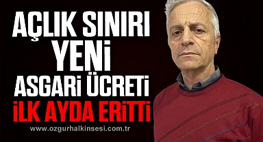 AÇLIK SINIRI YENİ ASGARİ ÜCRETİ İLK AYDA GEÇTİ