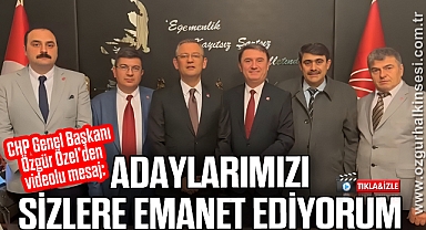 “ADAYLARIMIZI SİZLERE EMANET EDİYORUM”