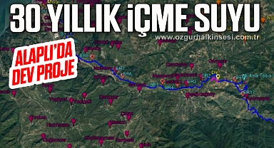 Alaplı’da 30 yıllık içme suyu sona gelindi