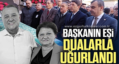 Belediye Başkanının eşi dualarla uğurlandı