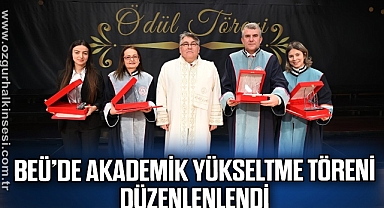 BEÜ’de “Akademik Yükseltme ve Başarı Ödül Töreni” düzenlendi