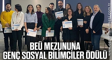 BEÜ Mezununa Genç Sosyal Bilimciler Ödülü