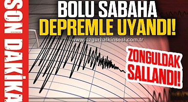Bolu'da 4.1 şiddetinde deprem!