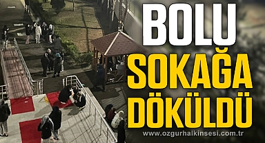 BOLU SOKAĞA DÖKÜLDÜ