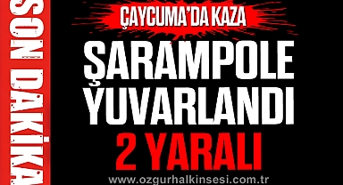 Çaycuma'da trafik kazası: 2 yaralı
