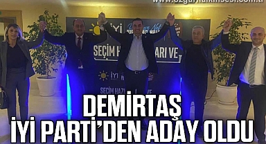 DEMİRTAŞ, İYİ PARTİ’DEN ADAY OLDU