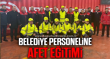 DEVREK BELEDİYE PERSONELİNE AFET EĞİTİMİ