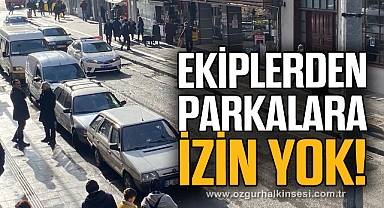 Ekipler caddedeki parklara izin vermedi