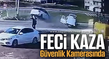 Feci kaza güvenlik kamerasında