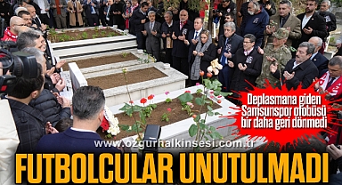 Futbolcular için anma töreni düzenlendi