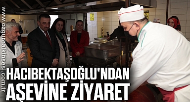Hacıbektaşoğlu'ndan aşevine ziyaret