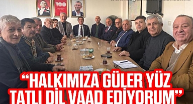 “HALKIMIZA GÜLER YÜZ, TATLI DİL VAAD EDİYORUM”