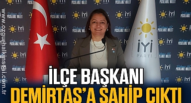 İLÇE BAŞKANI DEMİRTAŞ’A SAHİP ÇIKTI