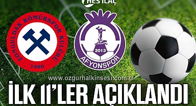 İlk 11'ler açıklandı