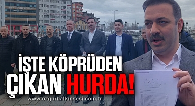 İŞTE KÖPRÜDEN ÇIKAN HURDA!