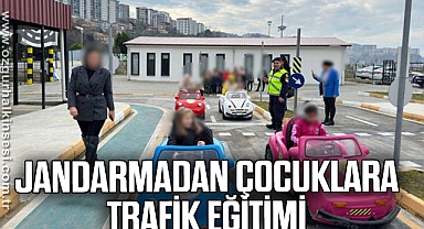 JANDARMADAN ÇOCUKLARA TRAFİK EĞİTİMİ
