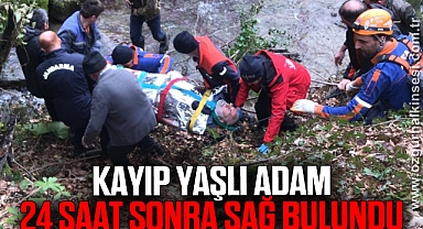 Kayıp yaşlı adam 24 saat sonra sağ bulundu