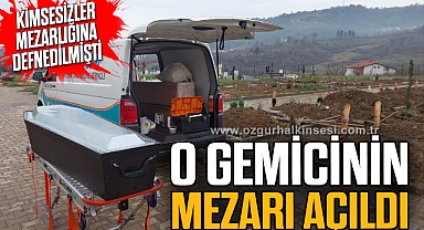 Kimsesizler mezarlığına defnedilen Ukraynalı gemicinin mezarı açıldı