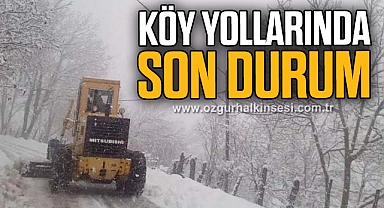KÖY YOLLARINDA SON DURUM