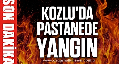Kozlu'da pastanede yangın!