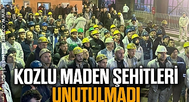 KOZLU MADEN ŞEHİTLERİ UNUTULMADI