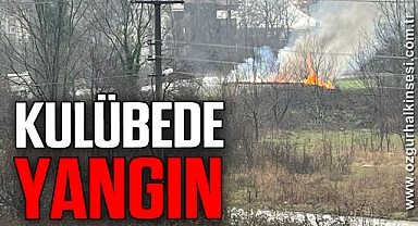 Kulübede çıkan yangın korkuttu