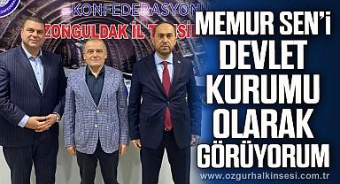 ‘Memur Sen'i devlet kurumu olarak görüyorum’