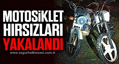 Motosiklet hırsızları yakalandı