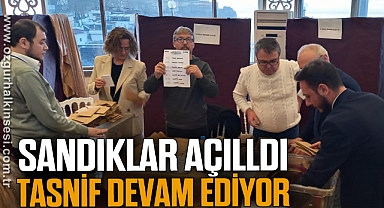 SANDIKLAR AÇILDI TASNİF DEVAM EDİYOR