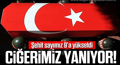 ŞEHİT SAYIMIZ 9'A YÜKSELDİ